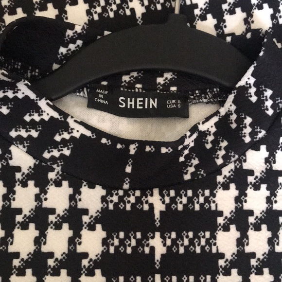 Stretchy houndstooth matching set (NWOT) - Picture 6 of 6